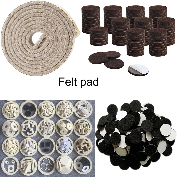 Adhesive Felt Strip Rolls Cut for Furniture Pads